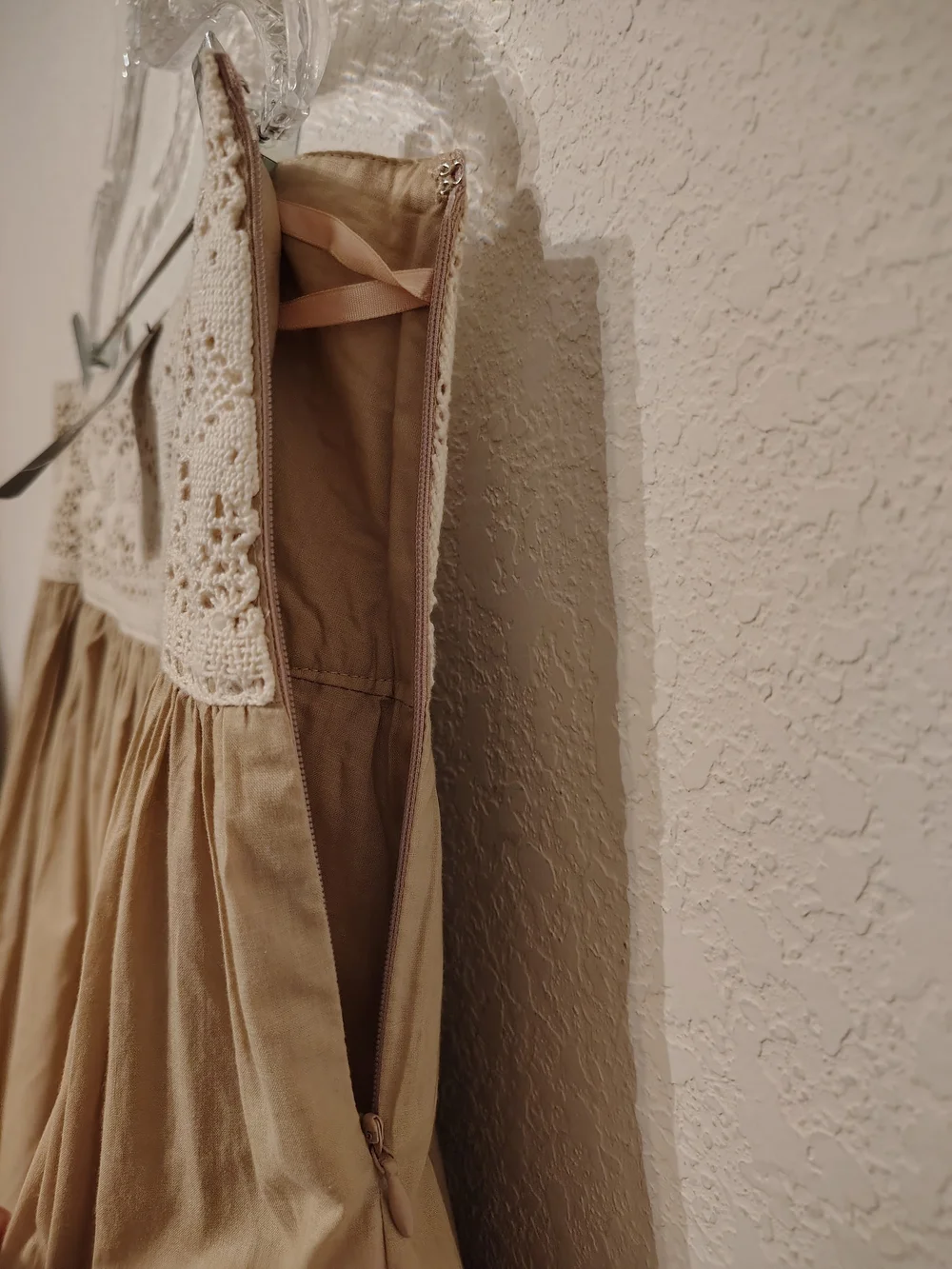 NWT Nicole By Nicole Miller Boho Chic A-line Skirt Size 16 Cashew Color - Picture 4 of 9